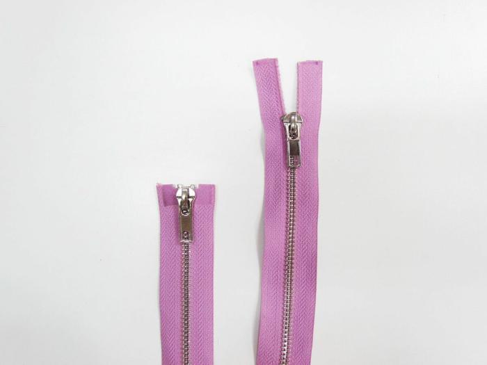 102Cm Open End 2 Slider Zip- Mauve  |   Metal Zips Metal Zips Metal Zips