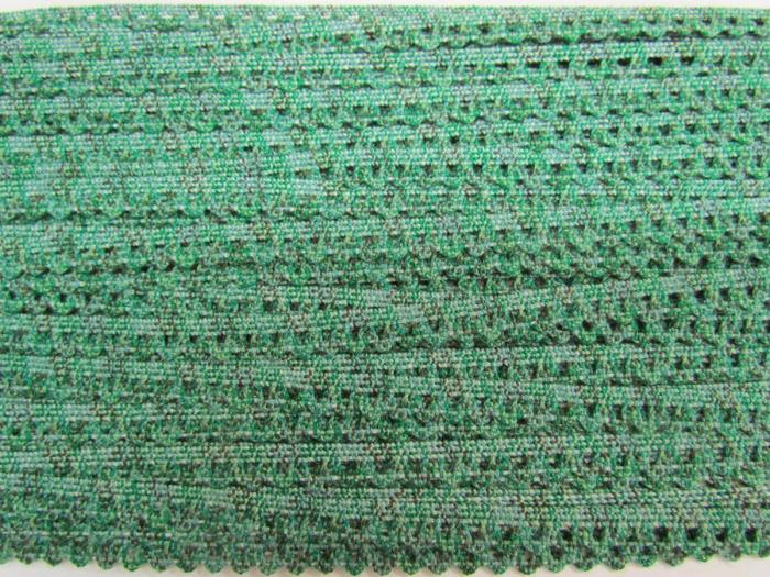 10Mm Baby Ripple Stretch Scallop Trim- Green  |   Lace Trims Lace Trims Lace Trims