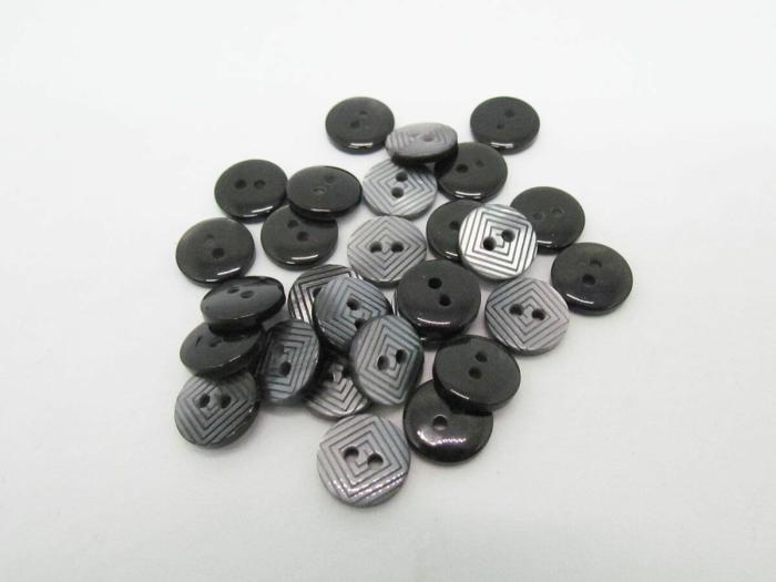 11Mm Button- Grey  |   Buttons 10Mm-20Mm Buttons Buttons 10Mm-20Mm