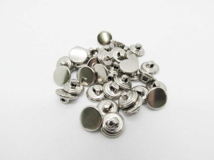 11Mm Button- Silver  |   Buttons 10Mm-20Mm Buttons Buttons 10Mm-20Mm