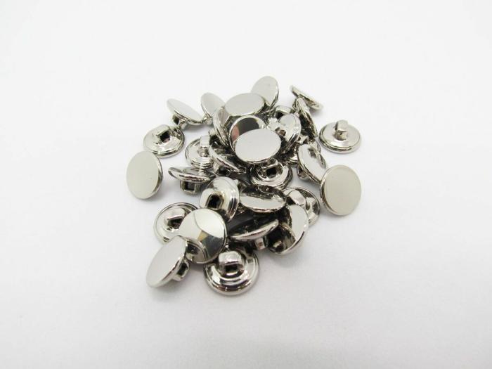 11Mm Button- Silver  |   Buttons 10Mm-20Mm Buttons Buttons 10Mm-20Mm