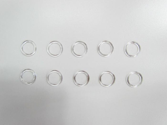 11Mm Plastic Clear Lingerie Strap Rings – Pack Of 10  |   D-Rings & O-Rings D-Rings & O-Rings D-Rings & O-Rings