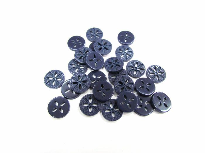 12Mm Button- Navy  |   Buttons 10Mm-20Mm Blue Buttons Blue Buttons