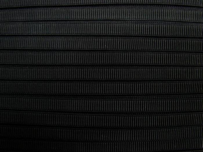 12Mm Ribbed Elastic- Ribbed Black  |   Ribbed Elastic Elastic Ribbed Elastic