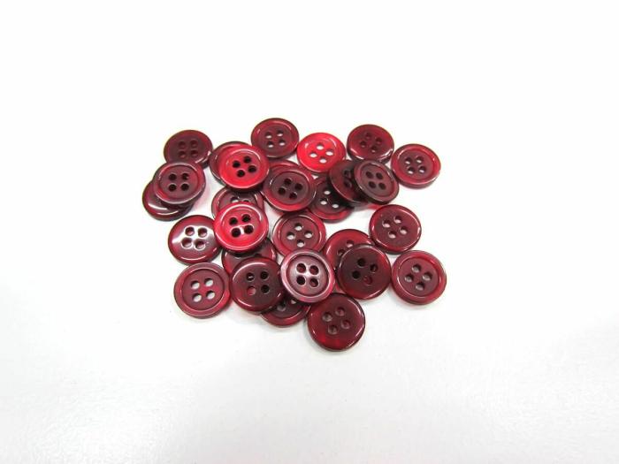 13Mm Button- Deep Red  |   Buttons 10Mm-20Mm Buttons Buttons 10Mm-20Mm