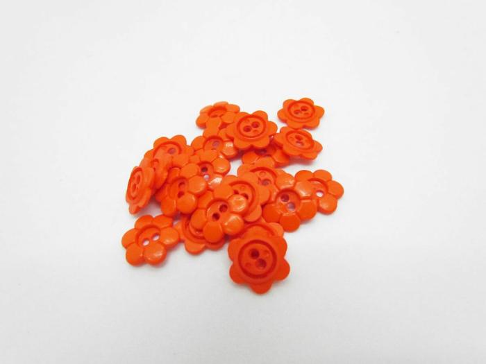 14Mm Button- Orange  |   Buttons 10Mm-20Mm Buttons Buttons 10Mm-20Mm