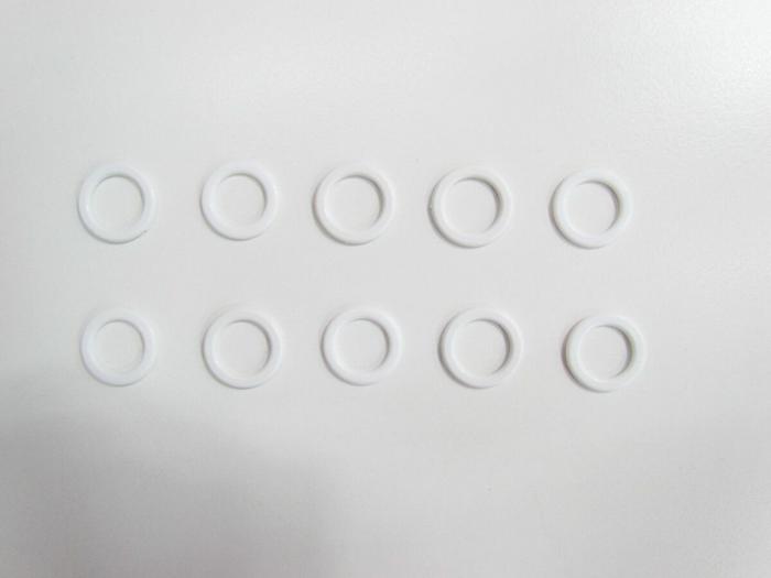 14Mm Plastic White Lingerie Strap Rings – Pack Of 10  |   D-Rings & O-Rings D-Rings & O-Rings D-Rings & O-Rings