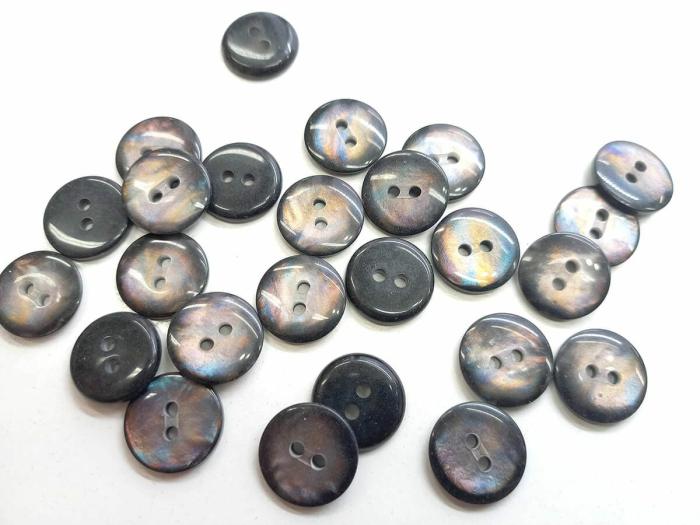 15Mm Button  |   Black Buttons Black Buttons Black Buttons