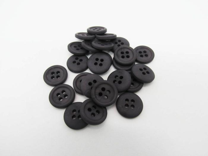 15Mm Button- Charcoal  |   Grey Buttons Buttons Buttons 10Mm-20Mm