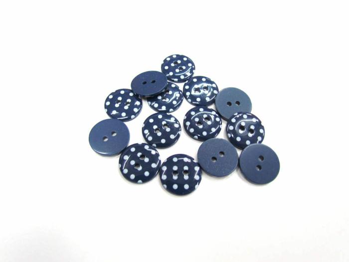 15Mm Button- Navy  |   Blue Buttons Blue Buttons Blue Buttons