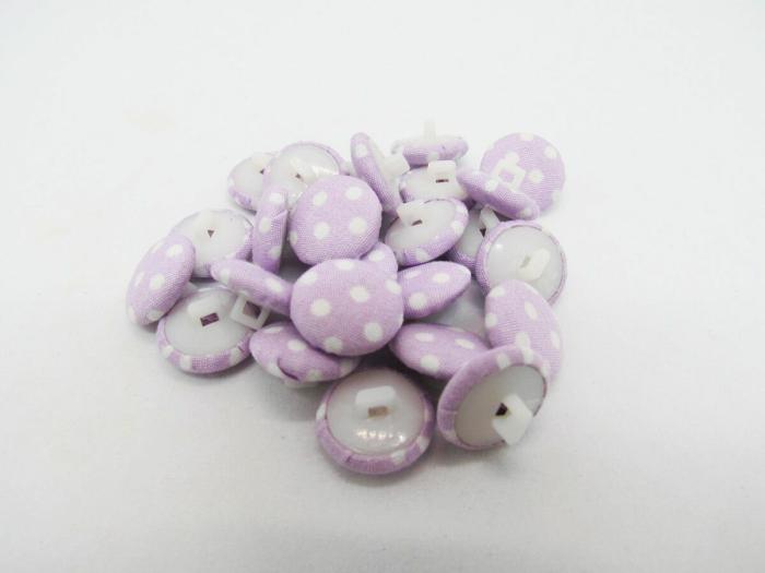 15Mm Button- Purple  |   Fabric Covered Buttons Buttons Buttons 10Mm-20Mm