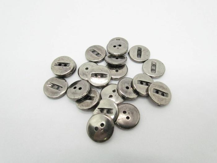 15Mm Button- Silver  |   Metal Look Buttons Buttons Buttons 10Mm-20Mm