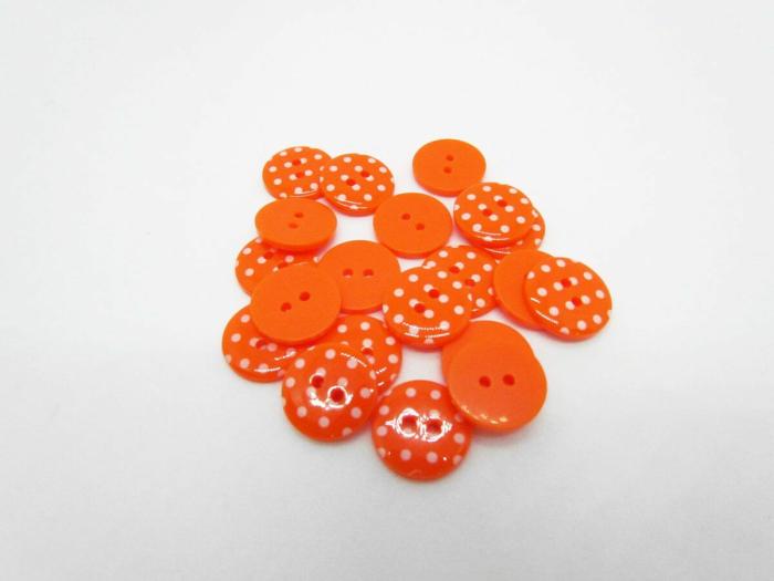 16Mm Button- Orange  |   Buttons 10Mm-20Mm Buttons Buttons 10Mm-20Mm