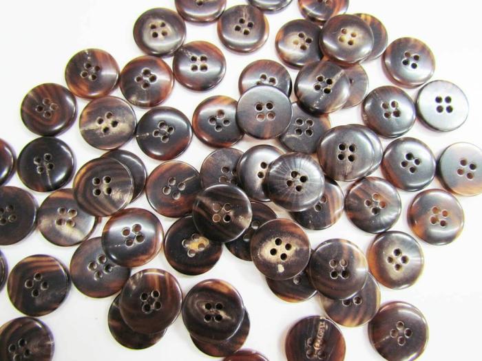 17Mm Brown Tones Fashion Button  |   Buttons 10Mm-20Mm Brown Buttons Brown Buttons