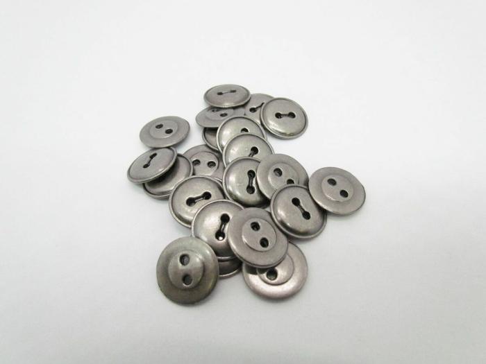 17Mm Button- Silver  |   Metal Look Buttons Buttons Buttons 10Mm-20Mm