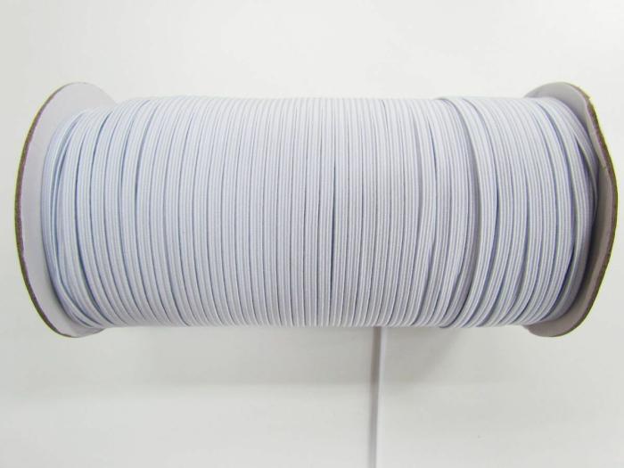 182M Roll Of 3Mm Braided Elastic- White  |   Elastic For Masks Braided Elastic Braided Elastic