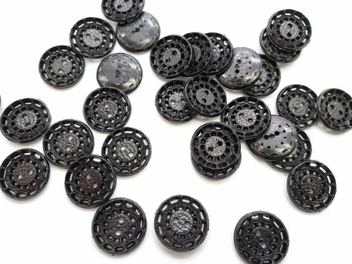 18Mm Button  |   Buttons 10Mm-20Mm Black Buttons Black Buttons