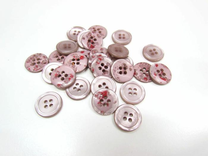 18Mm Button- Mottled Mauve  |   Mottled & Multi Coloured Buttons Buttons Buttons 10Mm-20Mm