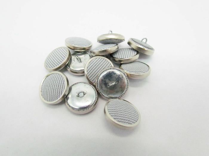 20Mm Button- Grey  |   Fabric Covered Buttons Buttons Buttons 10Mm-20Mm