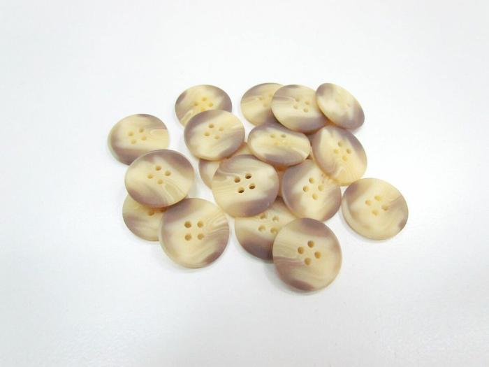 21Mm Button- Cream & Grey  |   Buttons 20Mm-40Mm Buttons Buttons 20Mm-40Mm