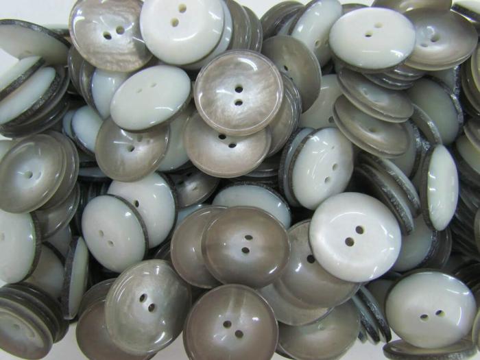 23Mm Curved Grey Fashion Button  |   Grey Buttons Buttons Buttons 20Mm-40Mm