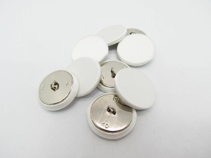 25Mm Button- White  |   Fabric Covered Buttons Buttons Buttons 20Mm-40Mm