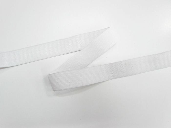 25Mm Soft Knitted Elastic- Ash White  |   Knitted Elastic Elastic Knitted Elastic