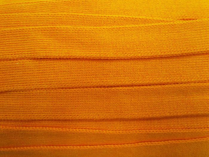 25Mm Thick Rib Trim- Orange  |   Ribbed Knit Trimming Cords & Tapes Cords & Tapes