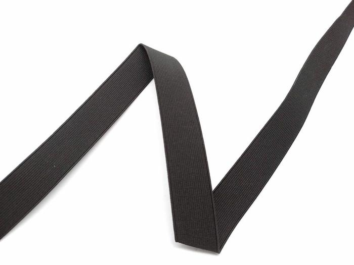 25Mm Woven Elastic- Black  |   Woven Elastic Elastic Woven Elastic