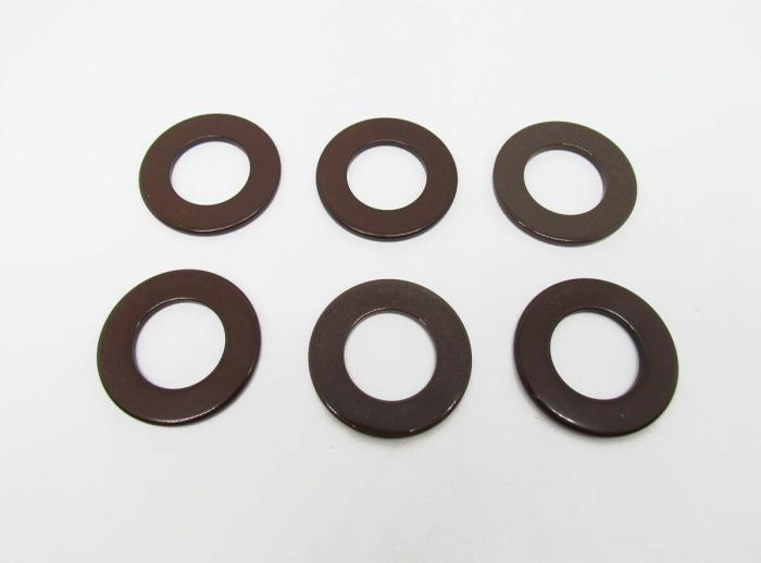 32Mm Brown Plastic Rings – Pack Of 6  |   D-Rings & O-Rings D-Rings & O-Rings D-Rings & O-Rings