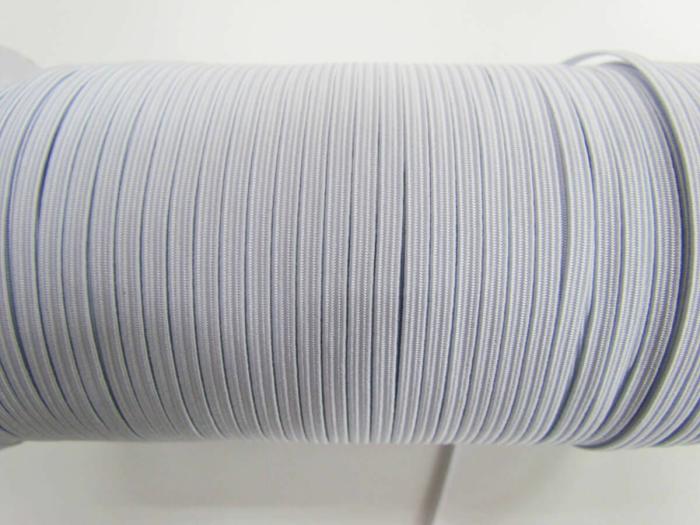 3Mm Braided Elastic- White  |   Elastic For Masks Braided Elastic Braided Elastic