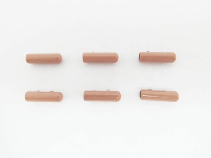 3Mm Cord Ends Blush- 6Pk  |   Beads, Toggles & Cord Ends Beads, Toggles & Cord Ends Beads, Toggles & Cord Ends