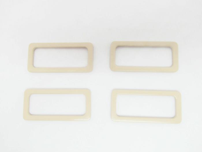 40Mm Rectangle Ring Beige- 4Pk  |   Beads, Toggles & Cord Ends Beads, Toggles & Cord Ends Beads, Toggles & Cord Ends