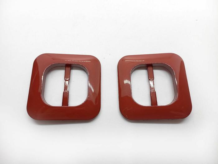 40Mm Red Square Slider Buckle  |   Buckles Buckles Buckles