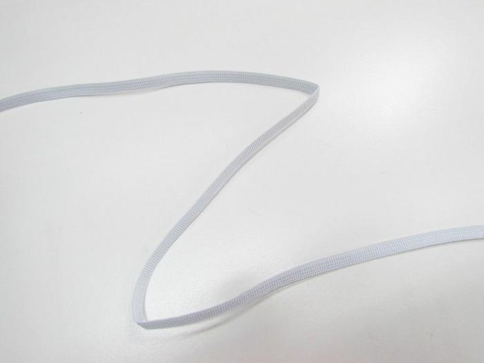 6Mm Woven Swimwear Elastic- White  |   Woven Elastic Elastic Woven Elastic