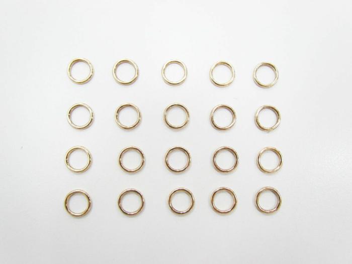 7Mm Gold Strap Rings – 20Pk  |   D-Rings & O-Rings D-Rings & O-Rings D-Rings & O-Rings