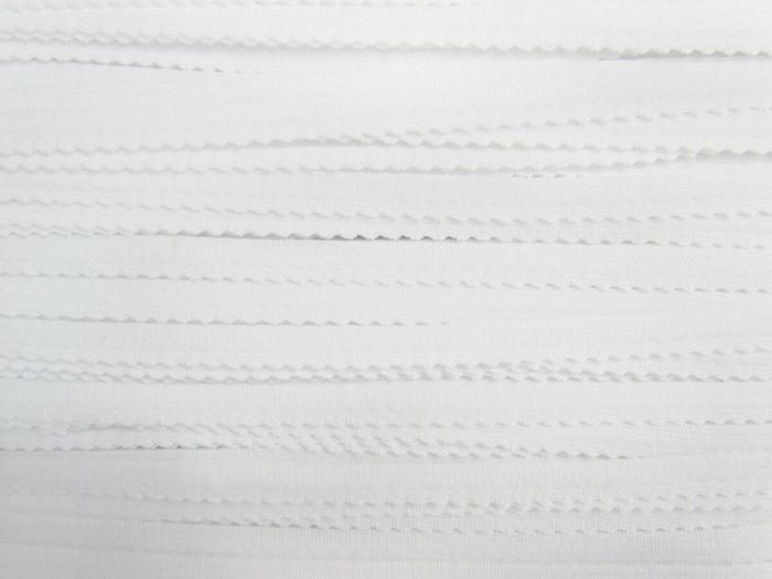 8Mm Scallop Lingerie Elastic- White  |   Lingerie Elastic Decorative Elastic Decorative Elastic