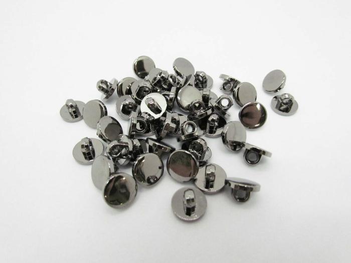 9Mm Button- Gunmetal  |   Grey Buttons Buttons Buttons Under 10Mm