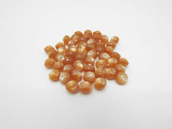 9Mm Button- Orange  |   Buttons Under 10Mm Buttons Buttons Under 10Mm