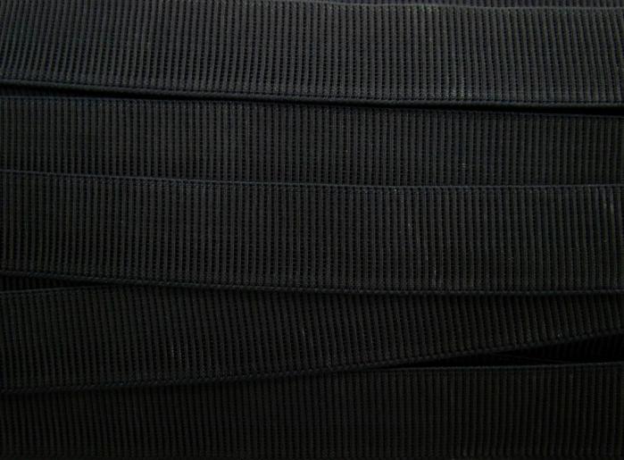 Budget Elastic- 32Mm Ribbed- Black  |   Ribbed Elastic Elastic Ribbed Elastic