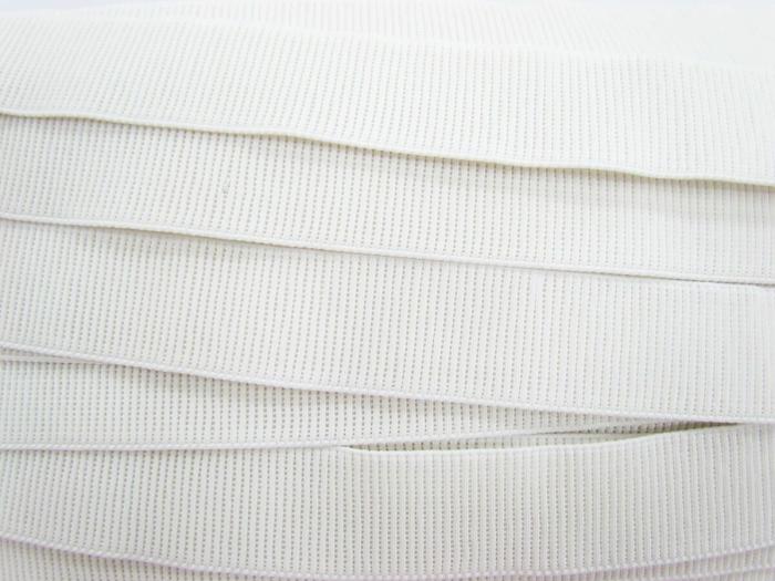 Budget Elastic- 32Mm Ribbed- White  |   Ribbed Elastic Elastic Ribbed Elastic