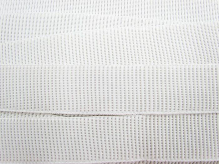 Budget Elastic- 38Mm Ribbed- White  |   Ribbed Elastic Elastic Ribbed Elastic