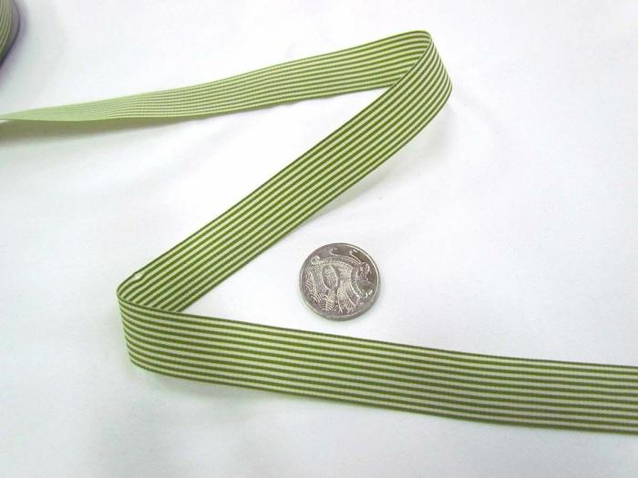 Candy 15Mm- Olive / White  |   Candy Cane Stripe Ribbon Candy Cane Stripe Ribbon Candy Cane Stripe Ribbon