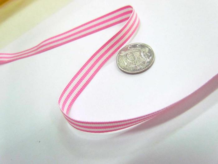 Candy Cane 10Mm- Baby Pink / White  |   Candy Cane Stripe Ribbon Candy Cane Stripe Ribbon Candy Cane Stripe Ribbon