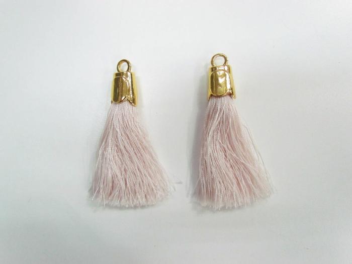 Designer Tassel- Pink/Gold 2Pk  |   Motifs & Embellishments Fashion Accessories Motifs & Embellishments