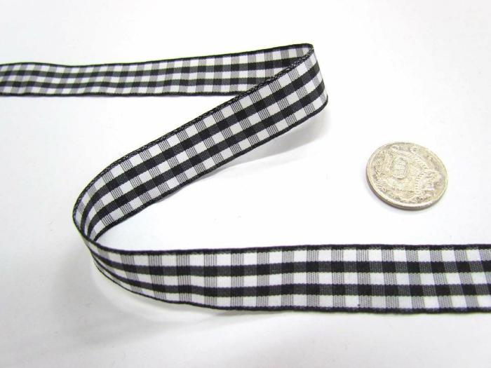 Gingham Ribbon 15Mm- Black  |   Gingham Ribbon Gingham Ribbon Gingham Ribbon