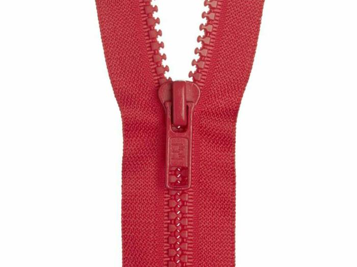 Jacket Zip- Open End- 46Cm (18 Inch)- 145 Red  |   Open End Zips Jacket Zips Jacket Zips