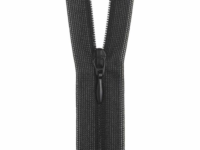 Lightweight Open End Zip- 18Cm (7 Inch) 310 Black  |   Nylon Zips Nylon Zips Nylon Zips