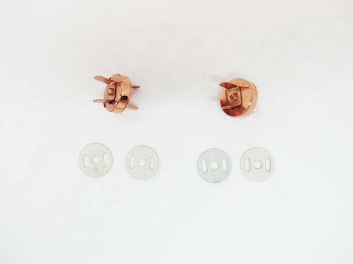 Magnetic Handbag Button- Rose Gold – 2Pk  |   Fasteners Fasteners Fasteners