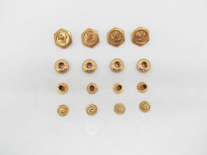 Rosebud Press Studs- Rose Gold  |   Fasteners Fasteners Fasteners